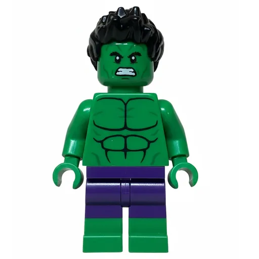 Hulk (Dark Purple Pants, Dual Molded Legs, Smile)