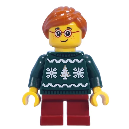Kid (Dark Green Sweater, Dark Red Legs, Dark Orange Hair)