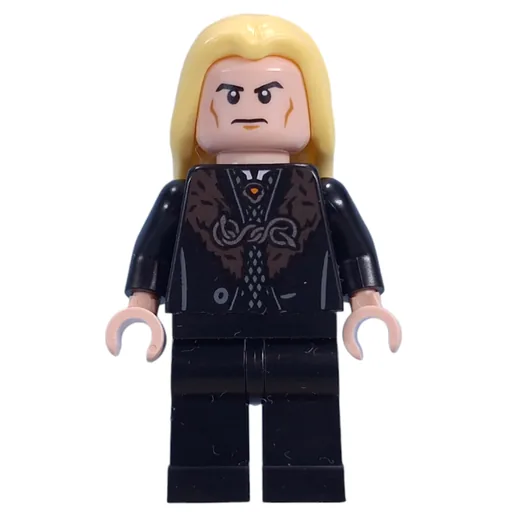 Lucius Malfoy (Black Robes with Dark Red Fur, Plain Legs)