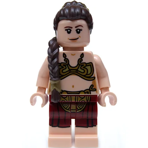 Princess Leia (Slave Outfit, Long Dark Brown Hair)