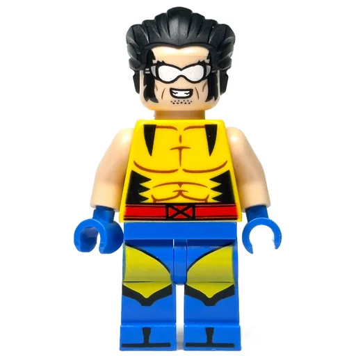 Wolverine (Hair, Yellow X-Men Suit, Plain Arms)