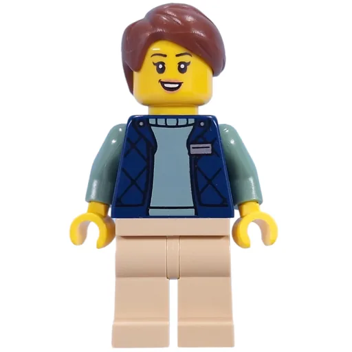 Guide (Dark Blue Torso, Tan Legs, Reddish Brown Hair)