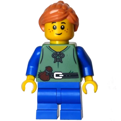 Elf (Sand Green Torso, Blue Legs, Nougat Hair)
