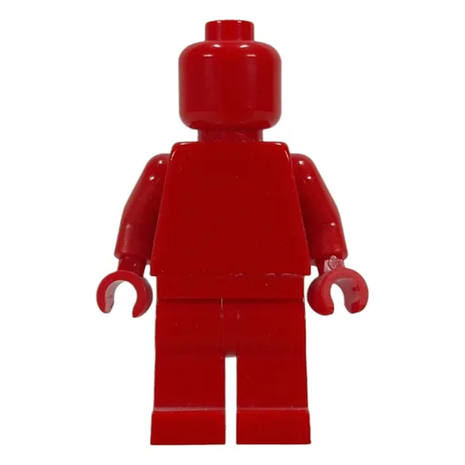 LEGO minifig Monochrome Red (fig-015664)
