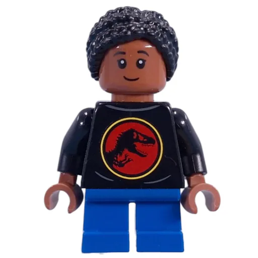 Kid (Jurassic Park Shirt, Blue Legs, Black Hair)
