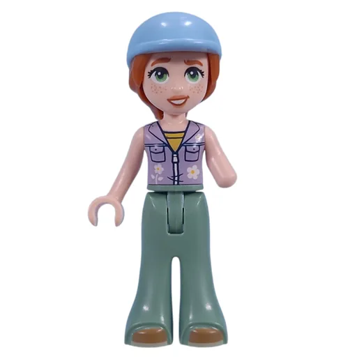 Autumn (Lavender Top, Sand Green Pants, Helmet)