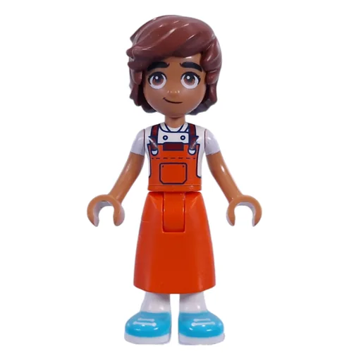 Leo (Reddish Orange Apron)