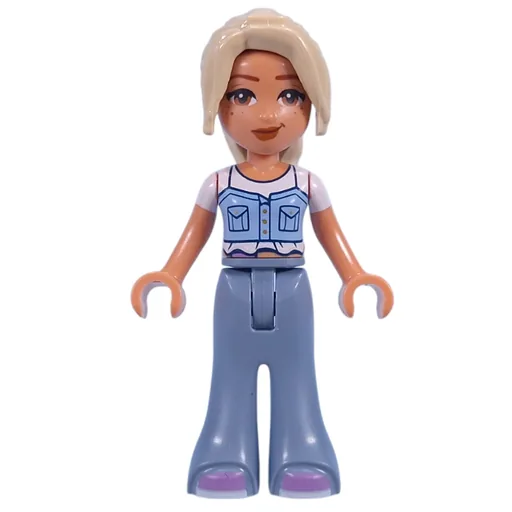 Sara (Bright Light Blue Top, Sand Blue Pants)