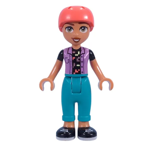 Nova (Lavender Top, Dark Turquoise Pants, Helmet)