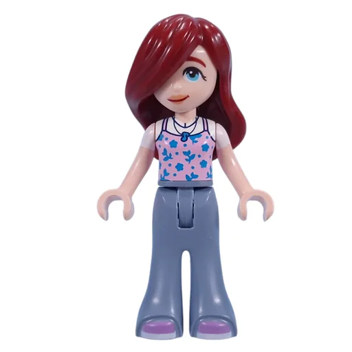 Paisley (Bright Pink Top, Sand Blue Pants)