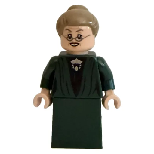 Professor Minerva McGonagall (Dark Green Robes, Dark Tan Hair, Plain Skirt)