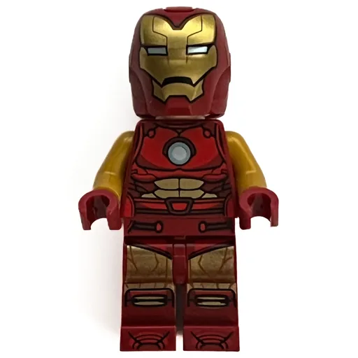 Iron Man (Pearl Gold Arms, Round Arc Reactor, Helmet and Visor)