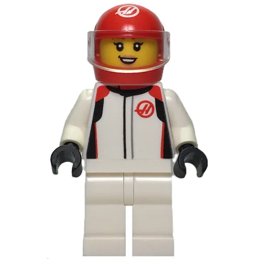 F1 Driver (Haas, White Suit, Red Helmet)