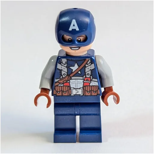 Captain America (Light Bluish Grey Arms)