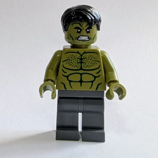 Hulk (Minifig, Dark Bluish Grey Legs)