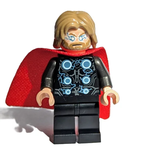 Thor (Dark Tan Hair, Fabric Cape)