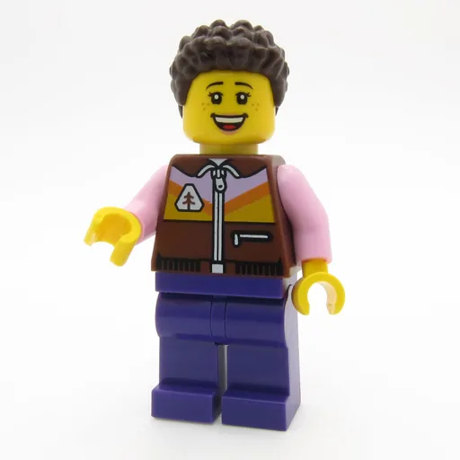 Camper (Dark Brown/Bright Pink Torso, Dark Purple Legs)
