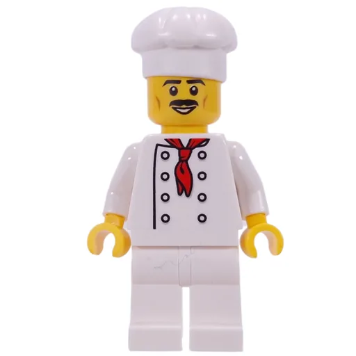 Chef (White Torso, White Legs, White Hat, White Hat)
