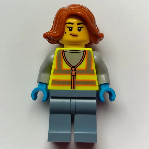 Scrapyard Worker (Vibrant Yellow Vest, Sand Blue Legs)