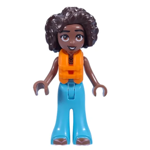 Aliya (Coral Top, Medium Azure Pants, Life Jacket)