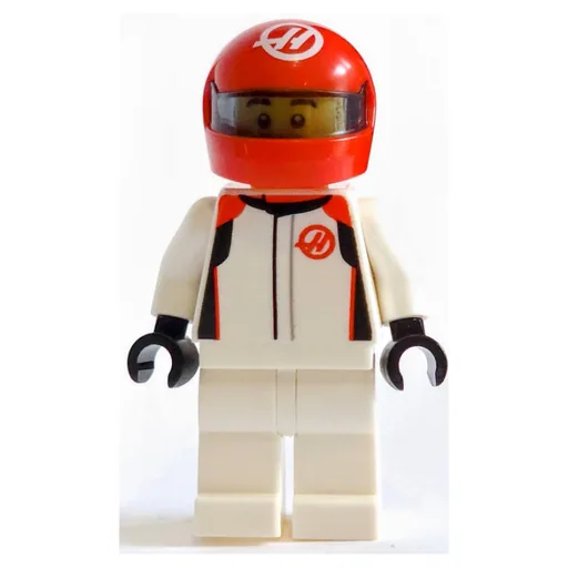 LEGO minifig MoneyGram Haas F1 Driver (fig-016100)