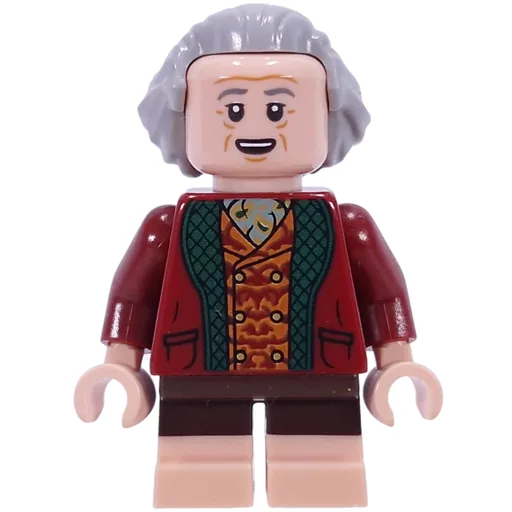 Bilbo Baggins (Light Bluish Grey Hair, Dark Red Vest)