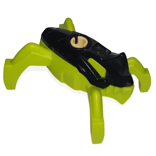 Hero Factory Jumper (Black Top, Lime Base)