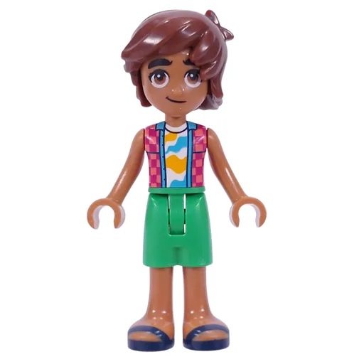 Leo (Coral Shirt, Bright Green Shorts)