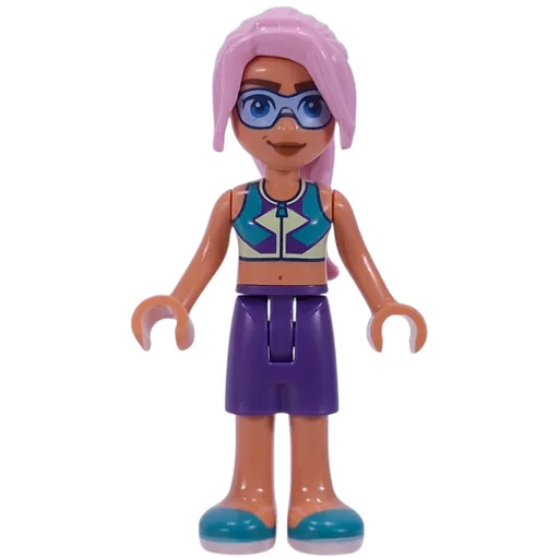 Sky (Dark Turquoise Top, Dark Purple Shorts)