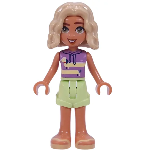 Nova (Lavender Top, Yellowish Green Skirt)