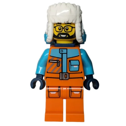 Arctic Explorer (STEVEGOESNORTH, Orange Suit, Dark Blue Hat and Backpack)