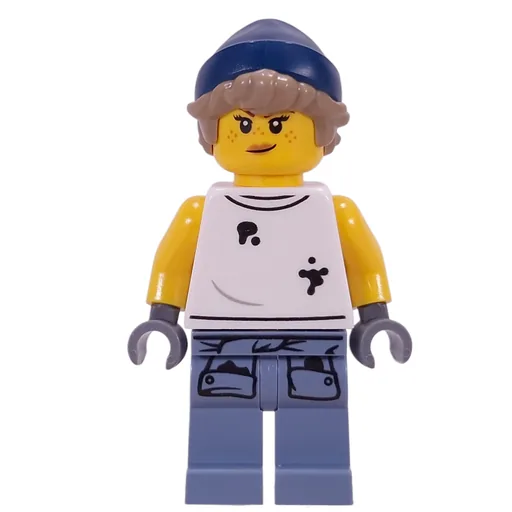 Mechanic (Dirty White Vest, Sand Blue Legs, Dark Blue Hat)