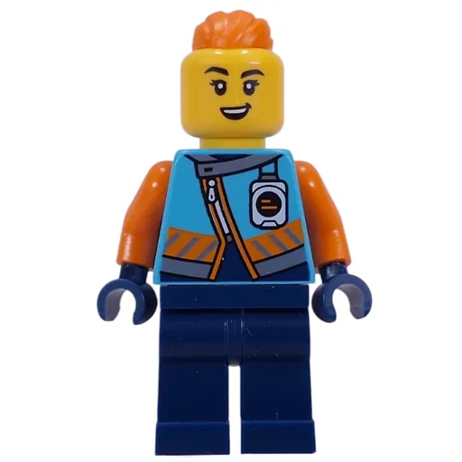 Arctic Explorer (Iris Icicle, Dark Azure Jacket, Dark Blue Legs, Orange Ponytail)