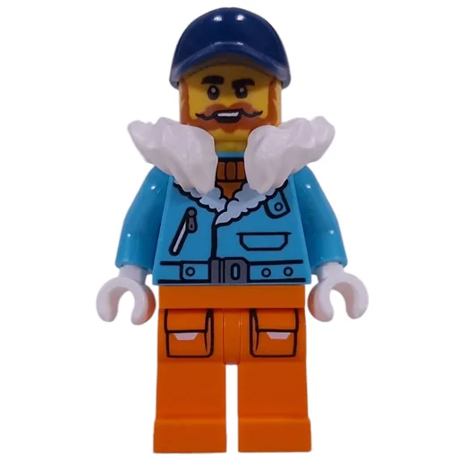 Arctic Explorer (Captain Nautilus, Medium Azure Jacket, Orange Legs, White Fur Neckwear, Dark Blue Cap)