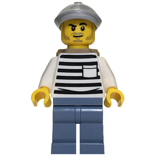 Criminal (White Torso, Sand Blue Legs, Light Bluish Gray Hat)