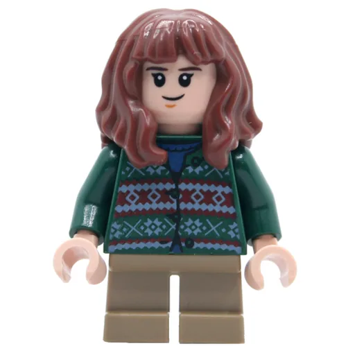 Hermione Granger (Dark Green Sweater, Short Dark Tan Legs)