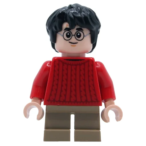 Harry Potter (Red Sweater, Short Dark Tan Legs)