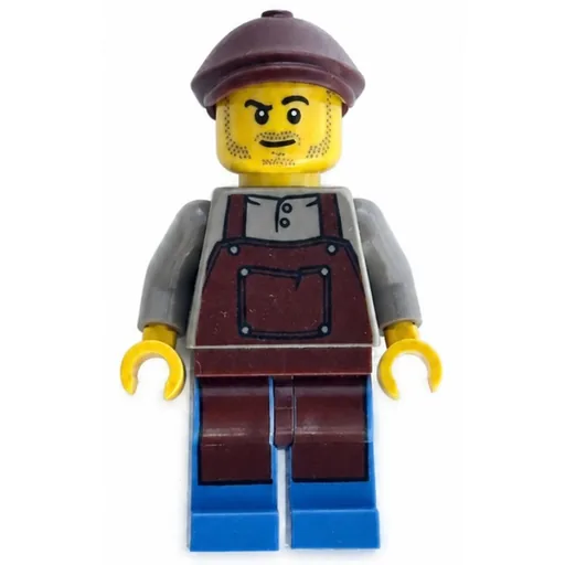 Man (Reddish Brown Apron, Reddish Brown Cap)