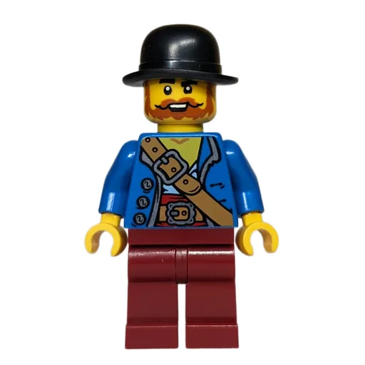 Robber (Blue Torso, Dark Red Legs, Black Hat)