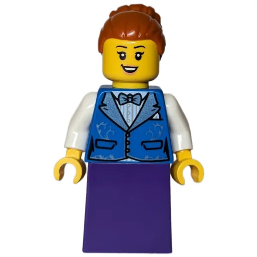 Passenger (Blue Torso, Dark Purple Dress, Dark Orange Hair)