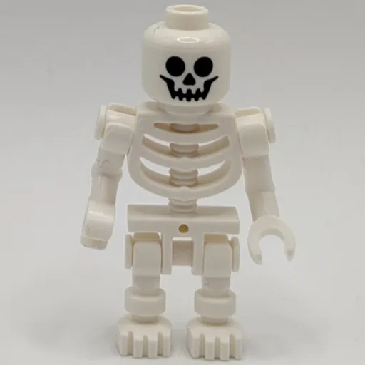 Skeleton (Standard Face, Bent Arms, One Vertical and One Horizontal Hand Clips, 78132 Torso)