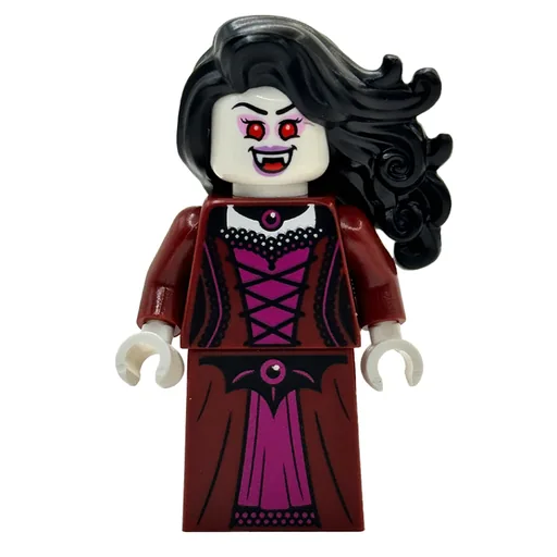 Vampire (Dark Red Dress, Black Hair)