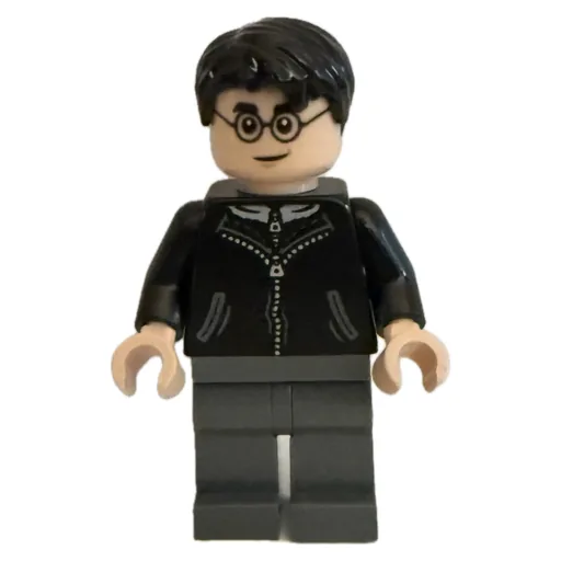 Harry Potter (Black Coat, Long Dark Bluish Grey Legs)