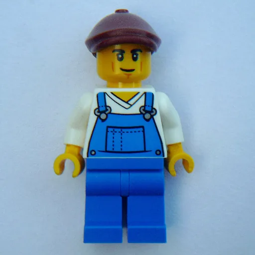 Farmer (Blue Overall, Reddish Brown Cap)