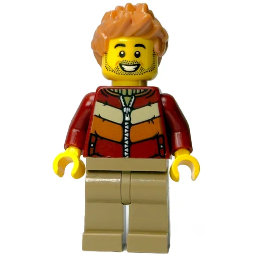 Dark Red Torso (Dark Tan Legs, Medium Nougat Hair)