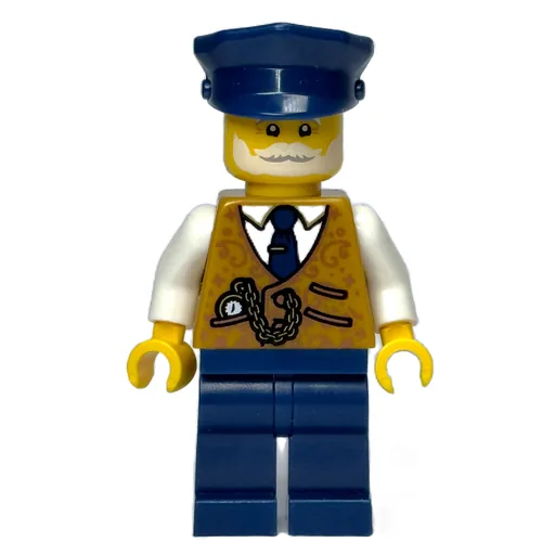 Conductor (Pearl Gold Torso, Dark Blue Legs, Cap)