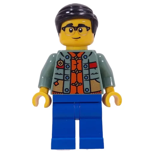 Dad (Sand Green Torso, Blue Legs Black Hair)