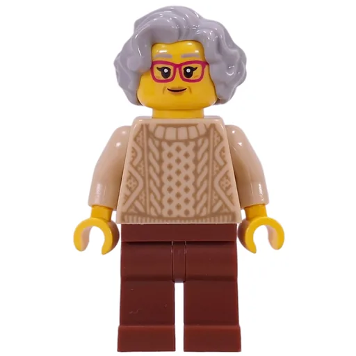 Grandma (Tan Torso, Reddish Brown Legs, Light Bluish Grey)