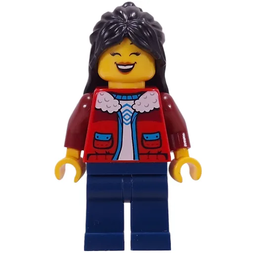 Mom (Red Torso, Dark Blue Legs, Black Hair)