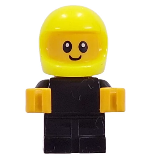 Baby (Racer, Black Body, Vibrant Yellow Helmet)